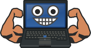 openclipart圖庫：Computer ready for work
