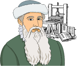 openclipart圖庫：johannes gutenberg
