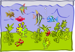 openclipart圖庫：underwater world - aquarium