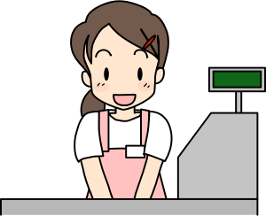 openclipart圖庫：Cashier (#1)
