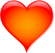 openclipart圖庫：A shiny red heart