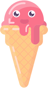 openclipart圖庫：Cute Anthropomorphic Ice Cream Cone