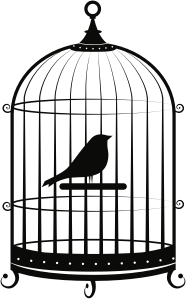 openclipart圖庫：Bird in cage