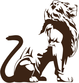 openclipart圖庫：Stylistic Lion Silhouette