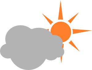 openclipart圖庫：weather symbol semicloudy day