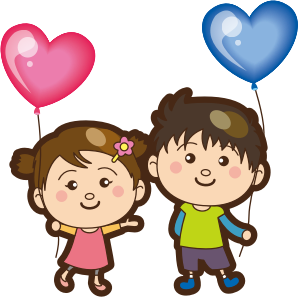 openclipart圖庫：Heart-shaped Balloons