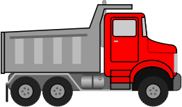 openclipart圖庫：Dump Truck Animated