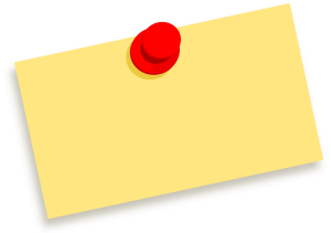openclipart圖庫：Thumbtack note blank