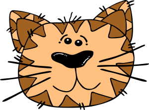 openclipart圖庫：Cartoon Cat Face