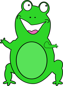 openclipart圖庫：happy frog