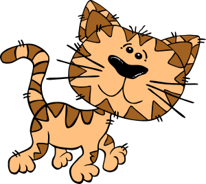 openclipart圖庫：Cartoon Cat Walking