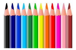 openclipart圖庫：Coloured Pencils