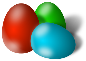 openclipart圖庫：Easter eggs