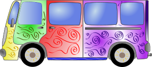 openclipart圖庫：Hippie Van