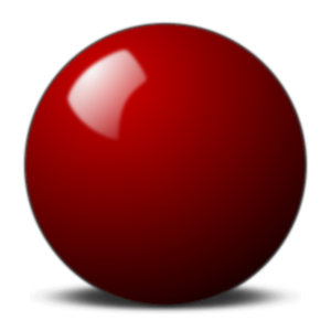 openclipart圖庫：Red snooker ball