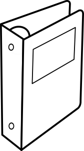 openclipart圖庫：Cartable à anneaux / Binder