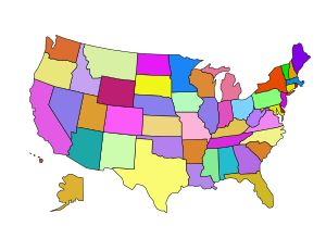 openclipart圖庫：United States Map