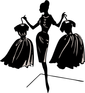 openclipart圖庫：Architetto -- silouette donna vesti