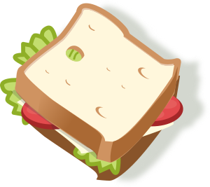 openclipart圖庫：vegetarian sandwich