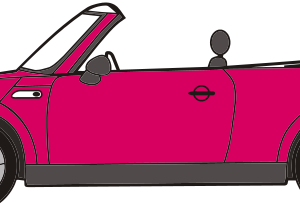 openclipart圖庫：mini convertible 1