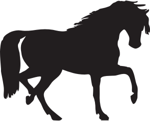 openclipart圖庫：horse silhouette