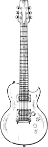 openclipart圖庫：electric guitar