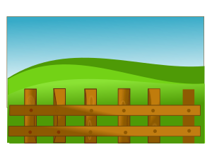 openclipart圖庫：NetAlloy Farm fence