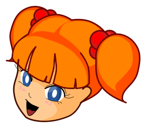 openclipart圖庫：Redhead anime girl