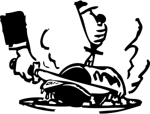 openclipart圖庫：carving the roast