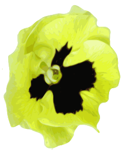 openclipart圖庫：pensee flower