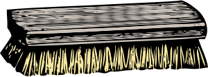 openclipart圖庫：scrub brush
