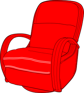 openclipart圖庫：Lounge Chair Red