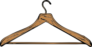 openclipart圖庫：coat hanger