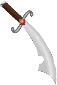 openclipart圖庫：Scimitar redone