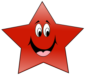 openclipart圖庫：Estrela do PT Sorindo