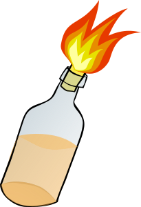 openclipart圖庫：molotov cocktail