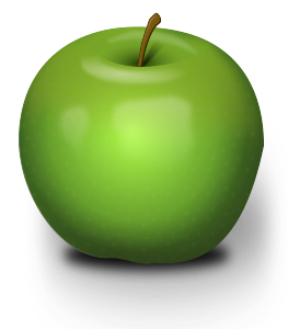 openclipart圖庫：Photorealistic Green Apple