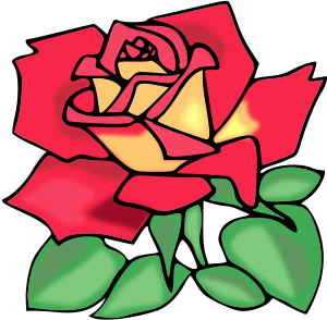 openclipart圖庫：Red rose