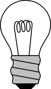 openclipart圖庫：Light Bulb Off