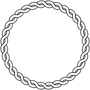 openclipart圖庫：rope border circle