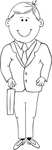 openclipart圖庫：Man in Suit