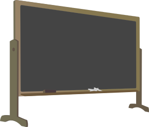 openclipart圖庫：Blackboard with Stand