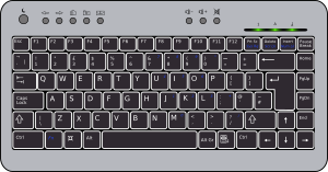 openclipart圖庫：BTC6100C UK Compact Keyboard