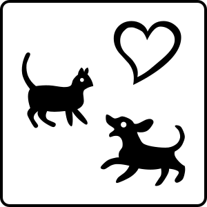 openclipart圖庫：Hotel Icon Allows Pets