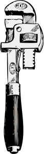 openclipart圖庫：pipe wrench
