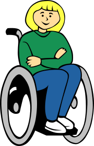 openclipart圖庫：Girl in wheelchair