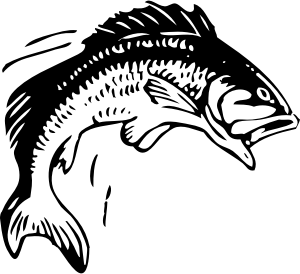 openclipart圖庫：jumping fish