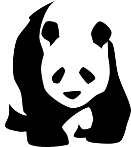 openclipart圖庫：giant-panda-1