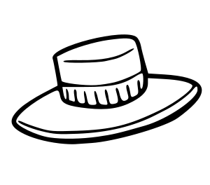 openclipart圖庫：hat outline