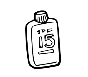 openclipart圖庫：sunscreen outline